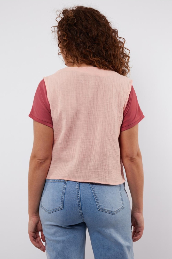 ARDENTES GILET 25ZXJ01 224 BALLET PINK